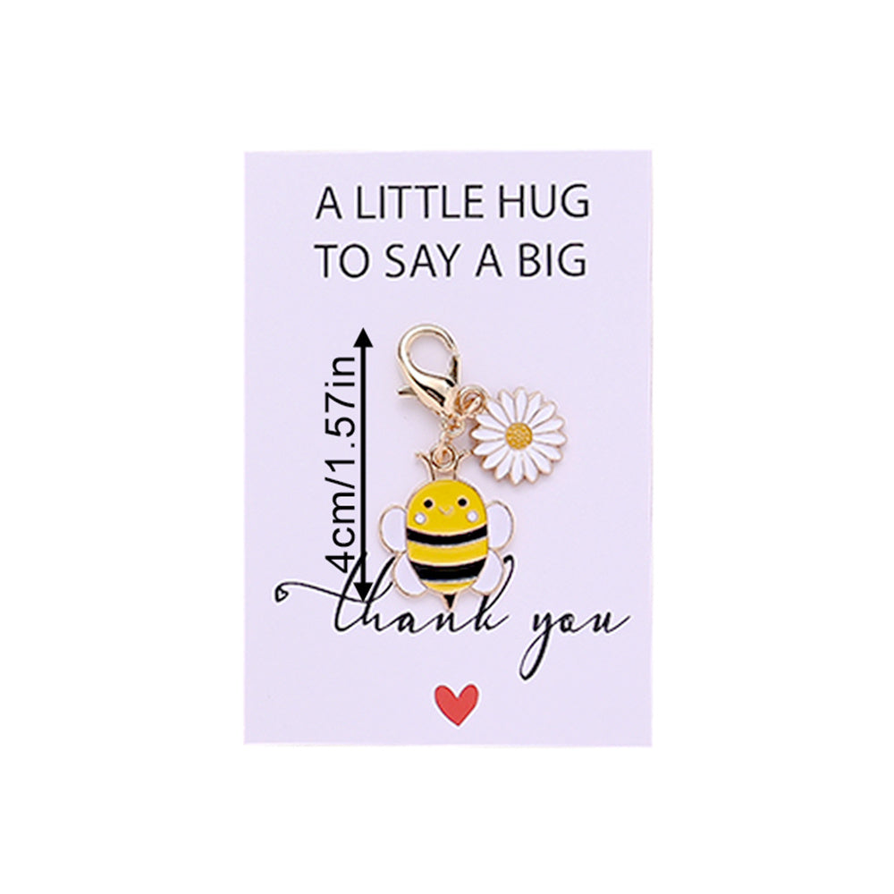 5/10-Set Bee & Daisy Flower Keychain Gift Set