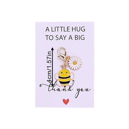 5/10-Set Bee & Daisy Flower Keychain Gift Set