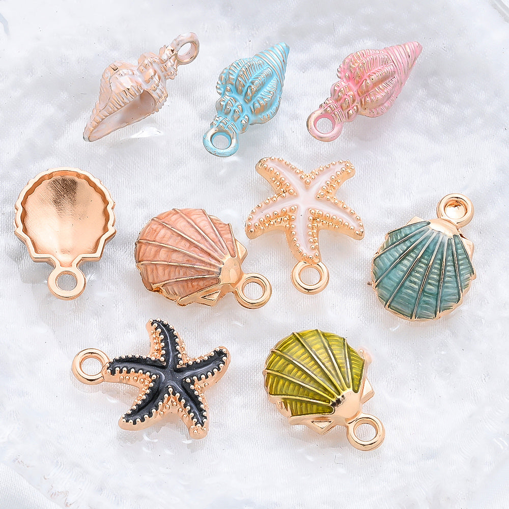 Ocean Enamel Pendants