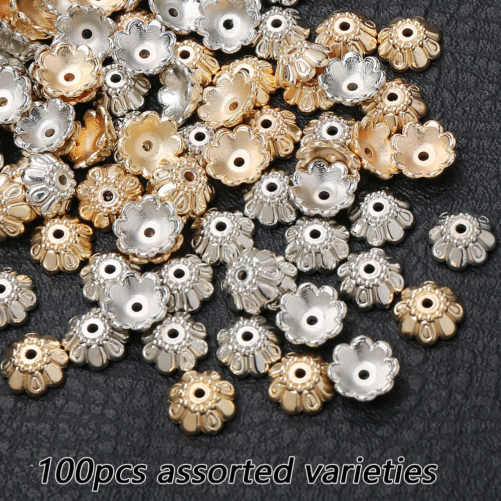 Tulip Pattern Plastic Beads