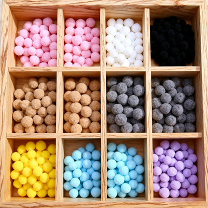 Rainbow Pom Pom Balls