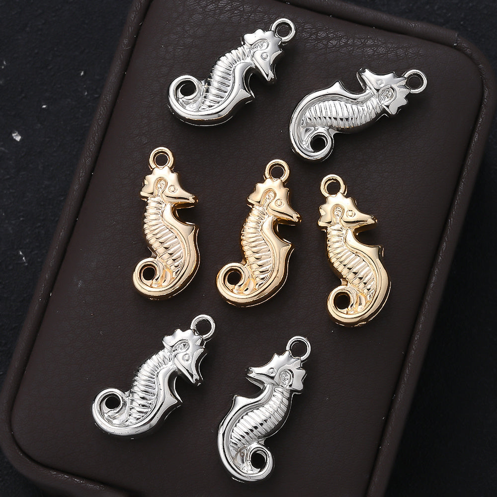 20PCS 3D Retro Seahorse CCB Pendant Set