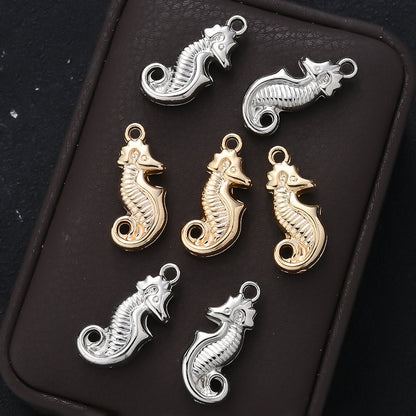 20PCS 3D Retro Seahorse CCB Pendant Set