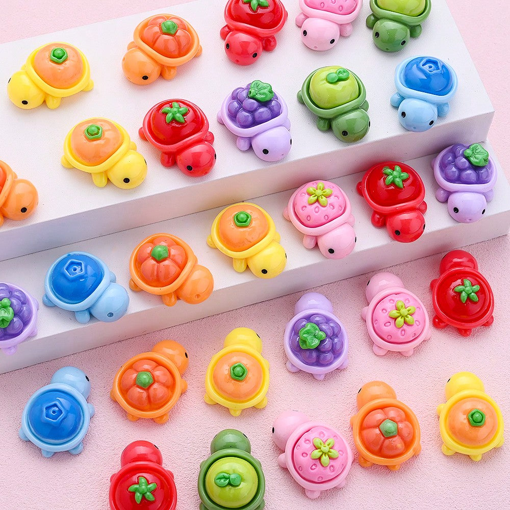 Pastoral Fruit Turtle Resin Beads