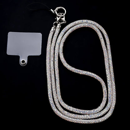 1PC 70cm Rhinestone Detachable Phone Lanyard