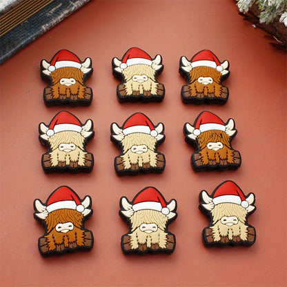 Silicone Christmas Calf Beads