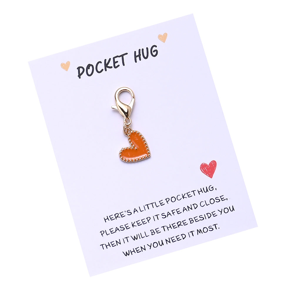 Heart Keychain with Thank You Card