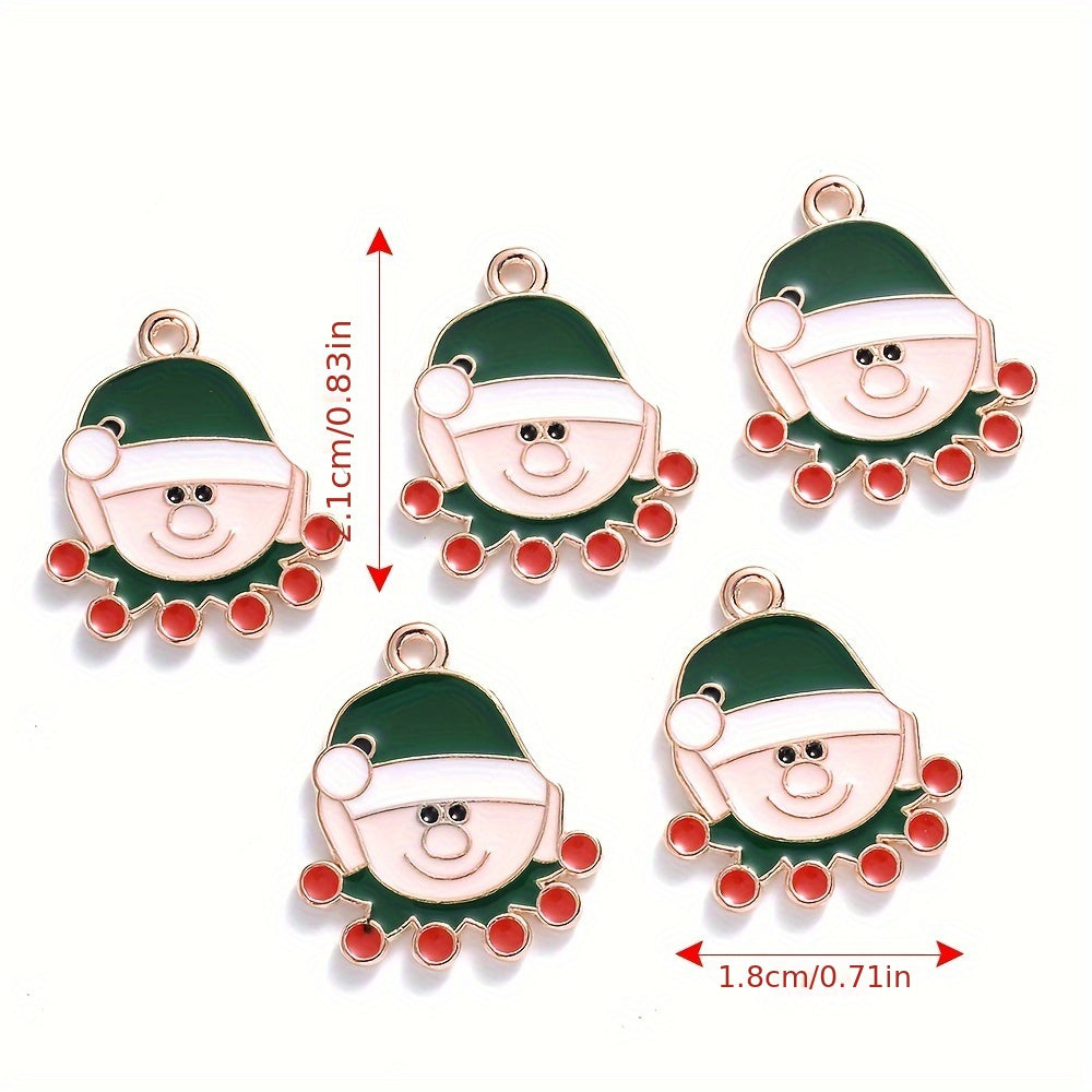 Mixed Metal Christmas Pendants