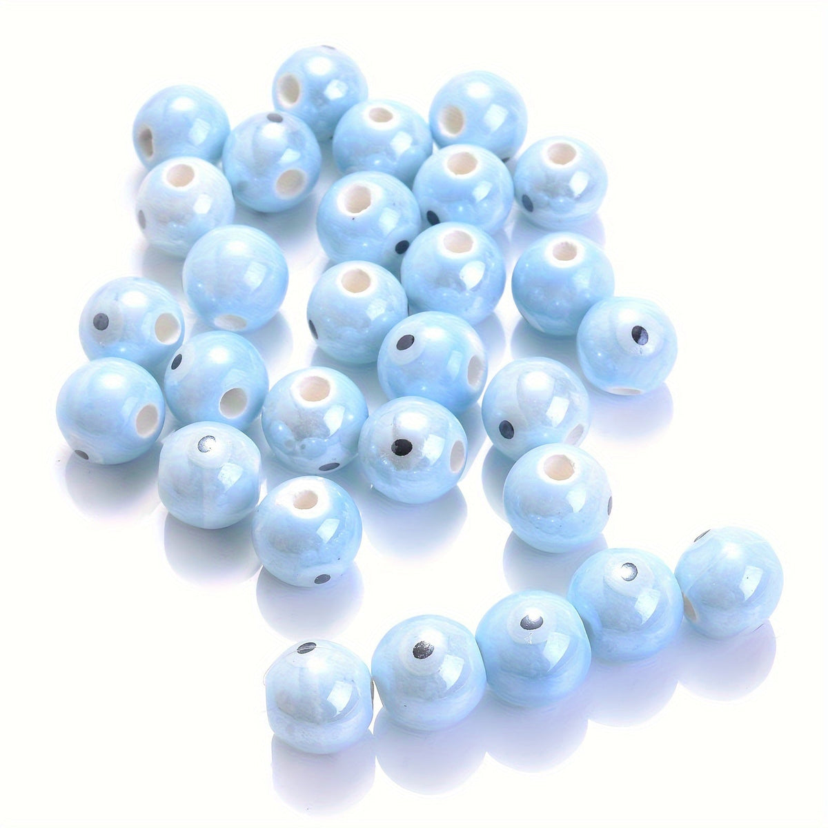 10PCS 10mm Multicolor Ceramic Bead Set