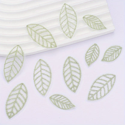 Green Mesh Leaf Patches