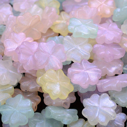 Glitter Acrylic Spacer Beads