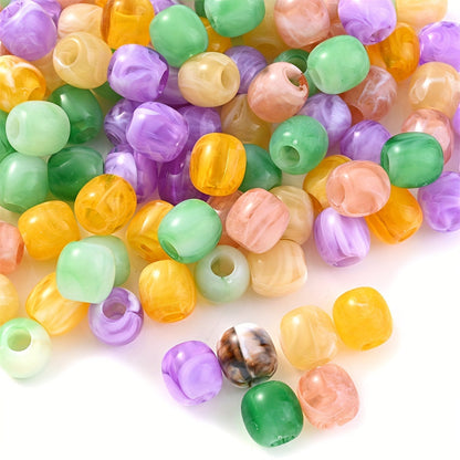 Barrel Acrylic Large Hole Beads