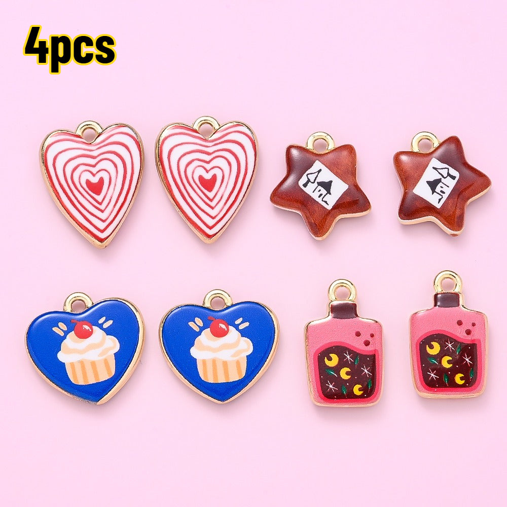 Vintage Enamel Fairy Tale Charms