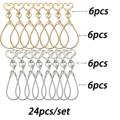 Blank Beadable Keychain Set