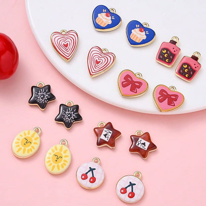 Vintage Enamel Animal and Symbol Charms