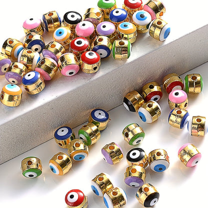 Devil's Eye Alloy Spacer Beads