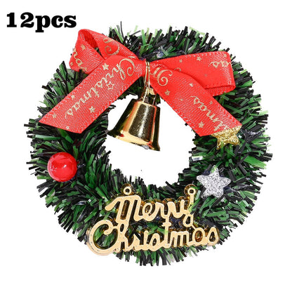 Miniature Christmas Wreath and Garland Decorations