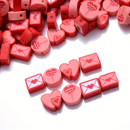 Love Envelope Polymer Clay Beads