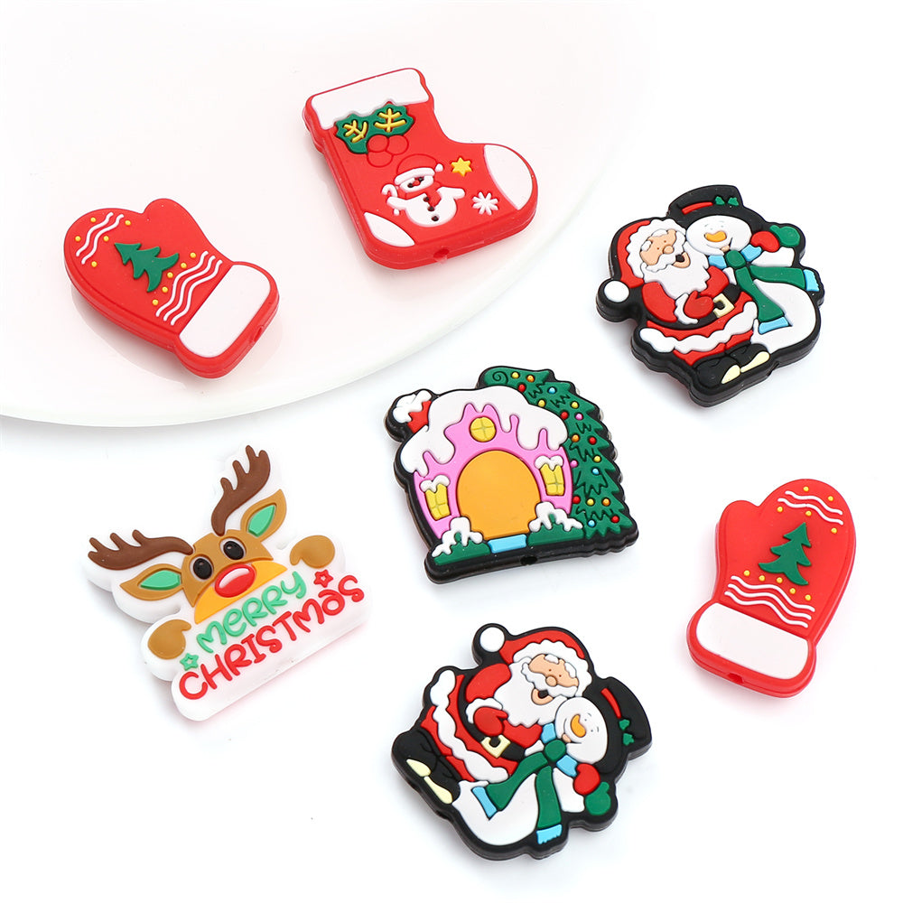 Christmas Silicone Beads
