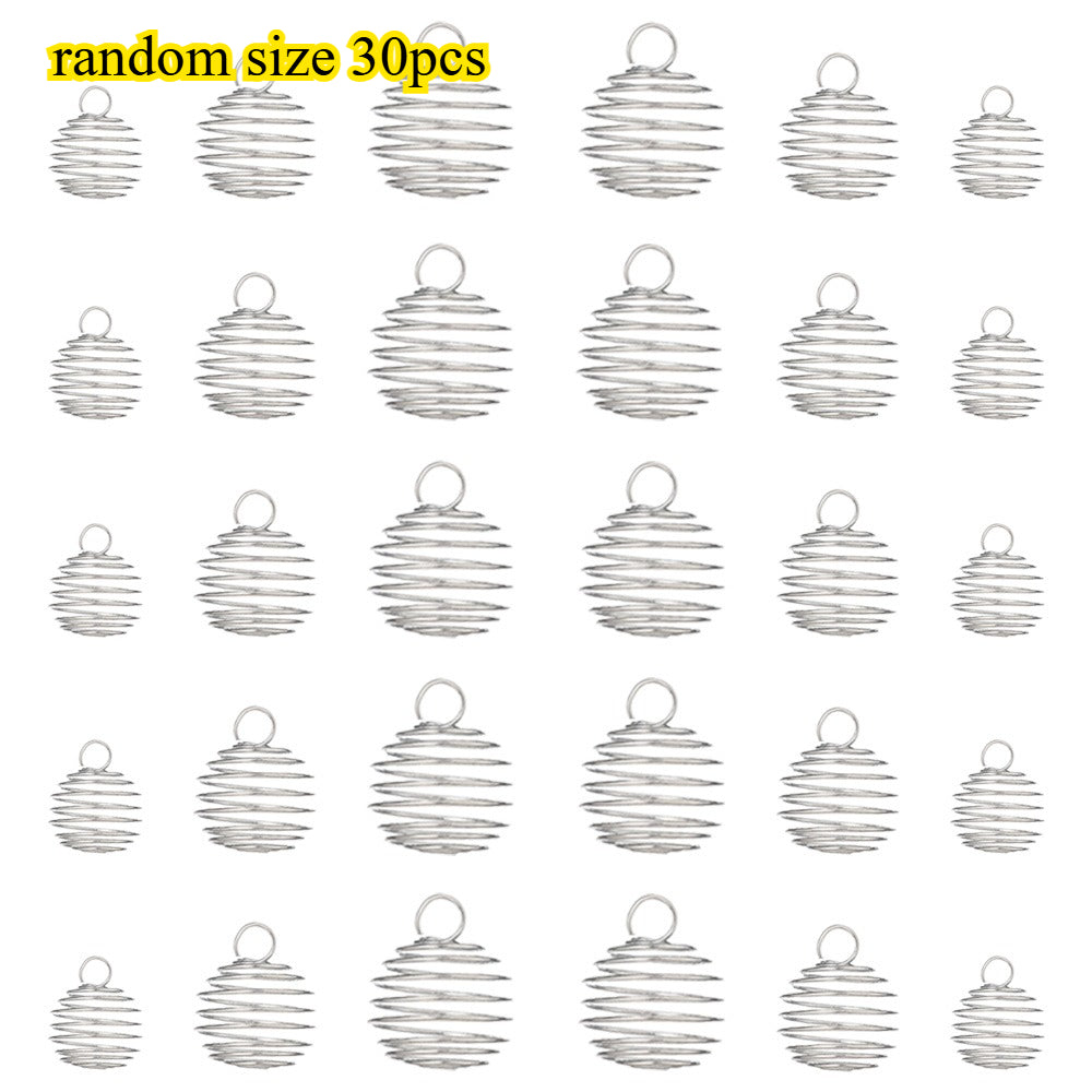 Random Spiral Bead Cages Pendants Holders