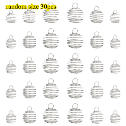 Random Spiral Bead Cages Pendants Holders