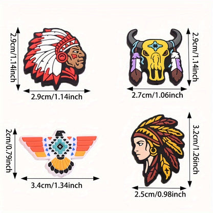 Tribal Theme Silicone Beads Set