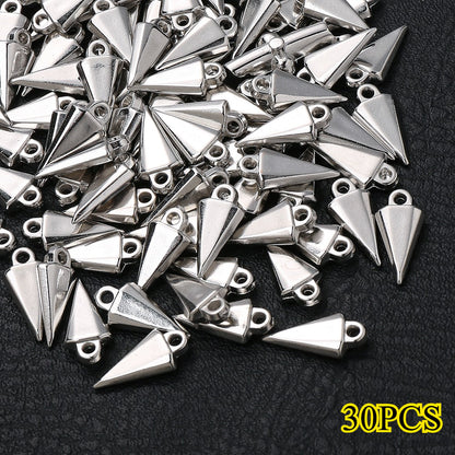 Gold & Silver CCB Plastic Pendants