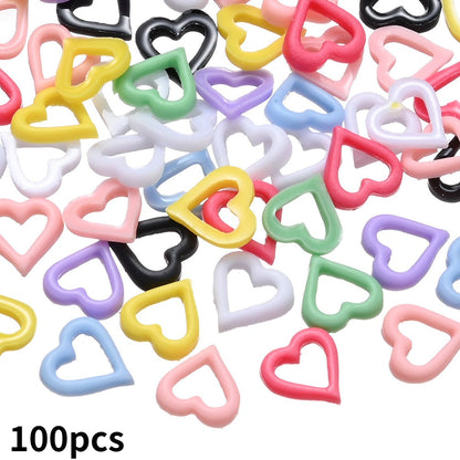 Hollow Love Resin Patches