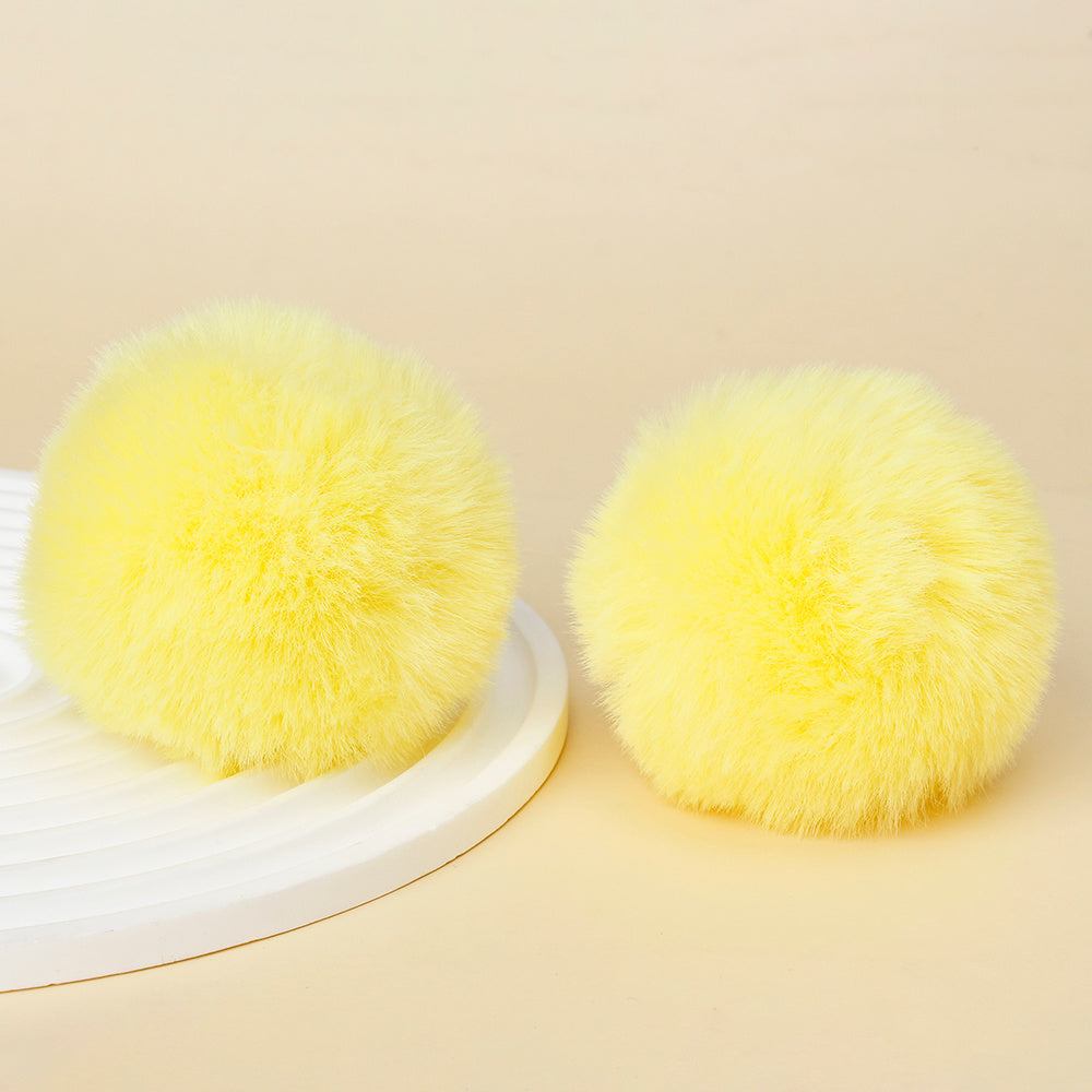 Fashion Multicolored Faux Rabbit Fur Plush Balls