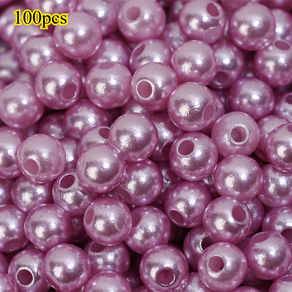 Colorful Imitation Pearl Acrylic Beads