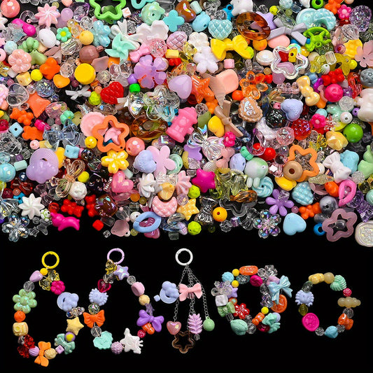 Mixed Color Acrylic Beads