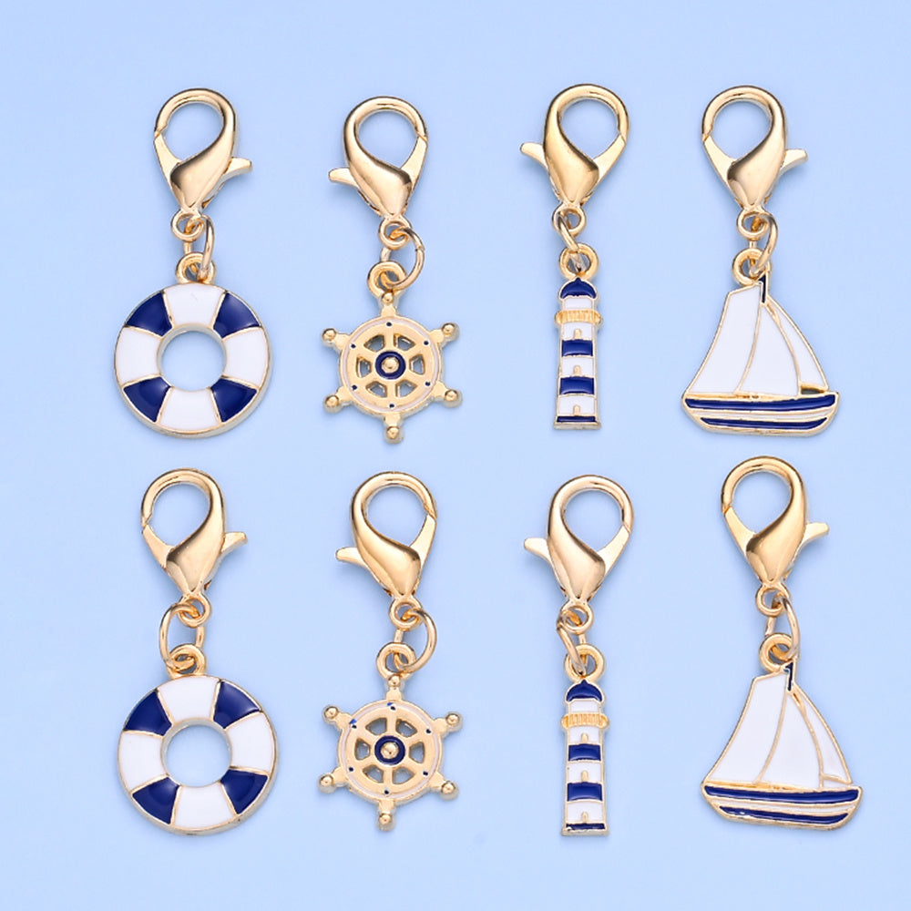 Nautical Enamel Pendant Charms