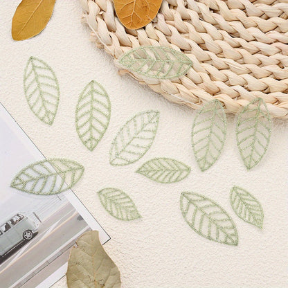 Green Mesh Leaf Patches