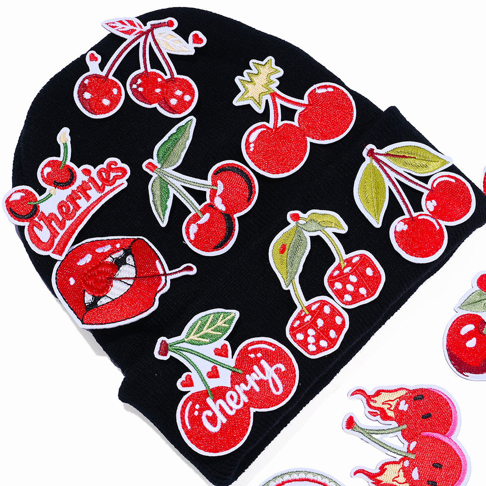 Red Cherry Shaped Patches