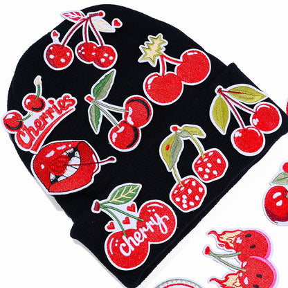Red Cherry Shaped Patches