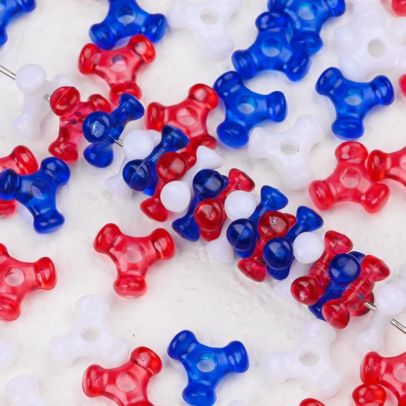 Independence Day Acrylic Beads
