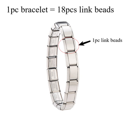 1PC Stainless Steel Modular Bracelet Link Set