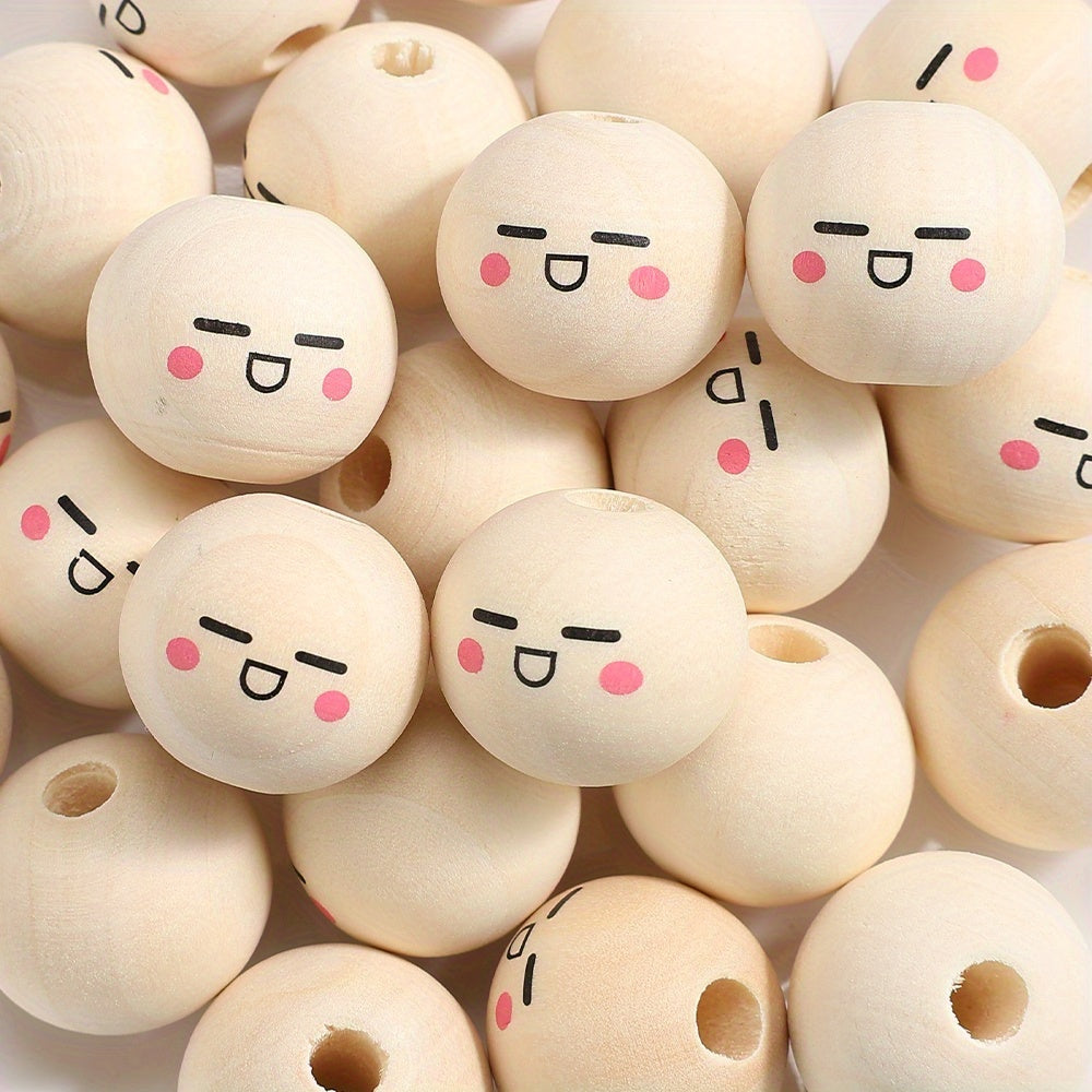 Expression Wooden Spacer Beads