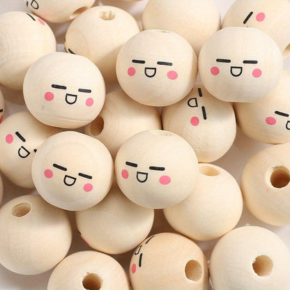 Expression Wooden Spacer Beads