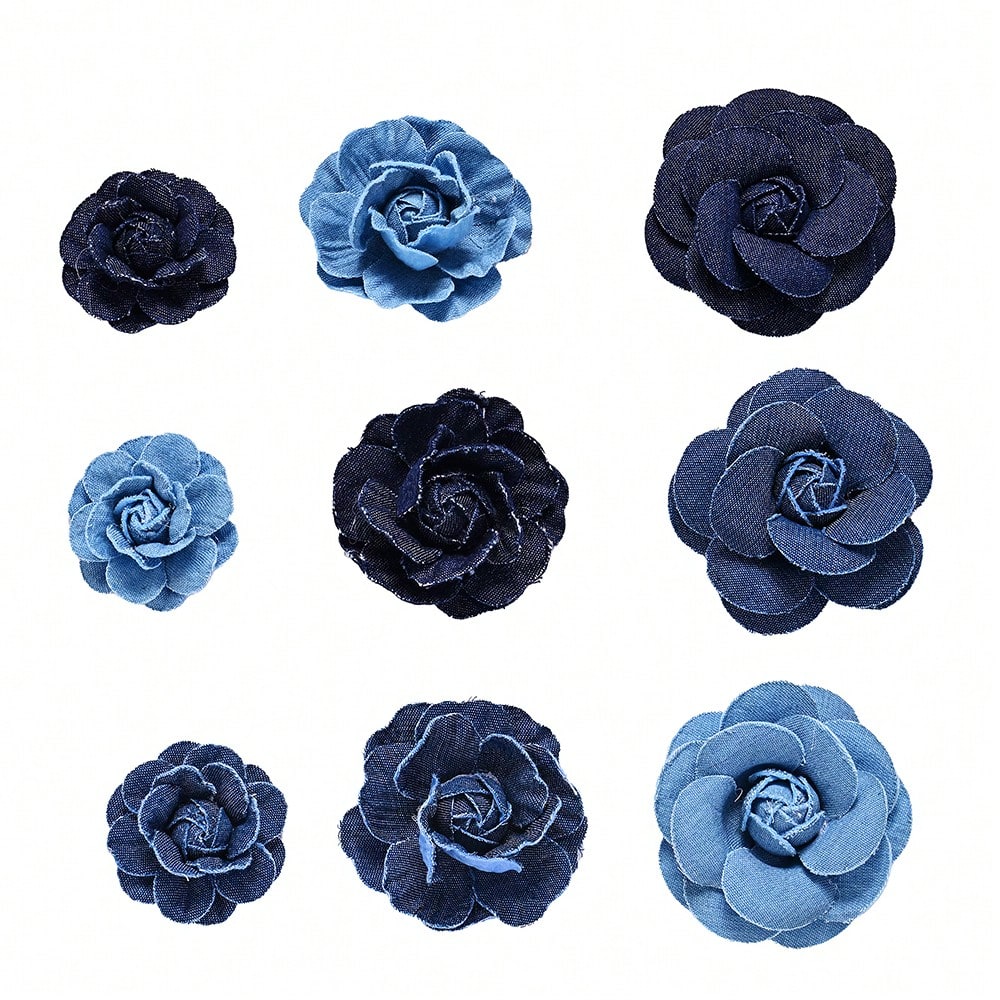 5PCS Artificial Rose Flower Head Set