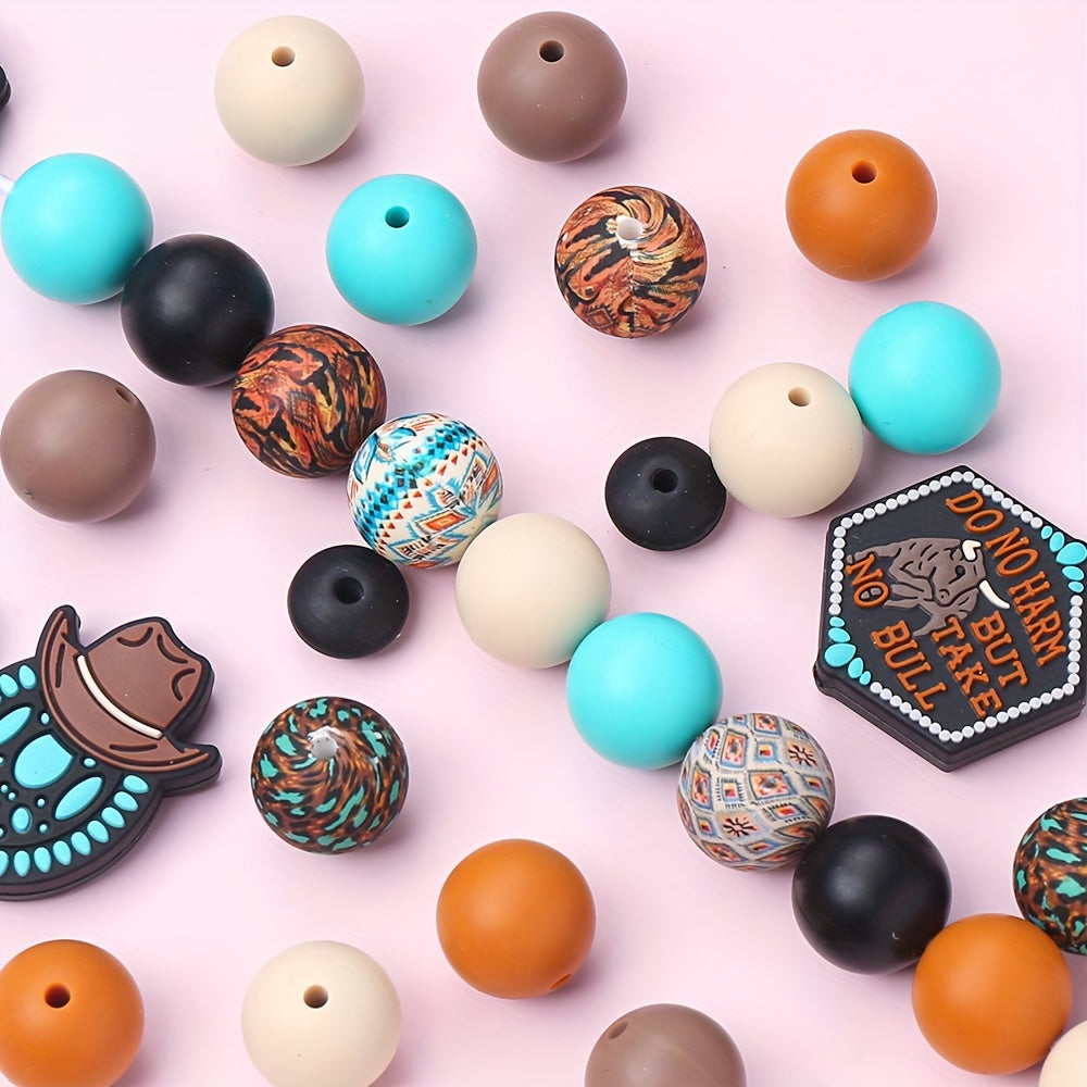 Denim Series Silicone Beads