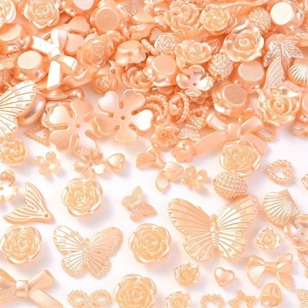 8-40 mm Acrylic Butterfly, Flower, Moon & Star Bead Assortment