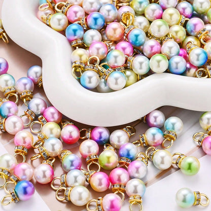 20-Piece 10 mm Iridescent Mermaid Bead Set