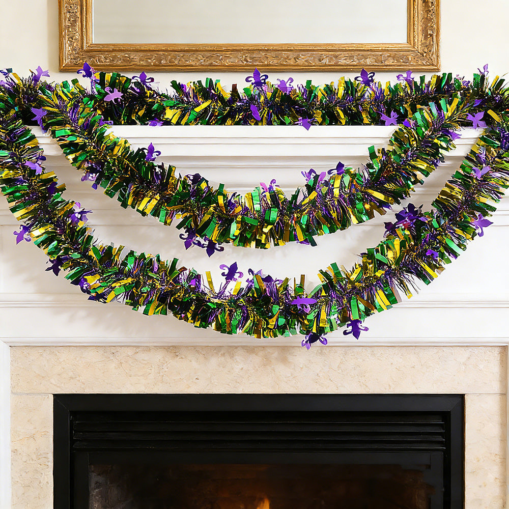 Mardi Gras Tinsel Garland
