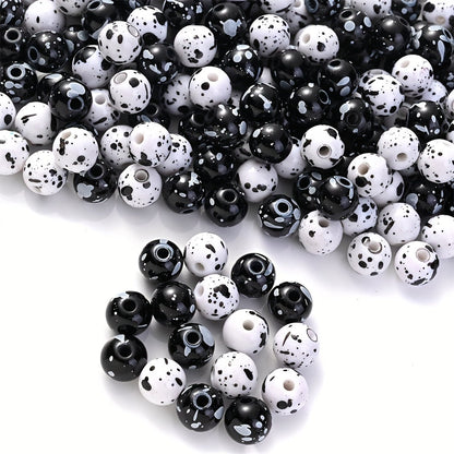 Acrylic Ink Round Beads