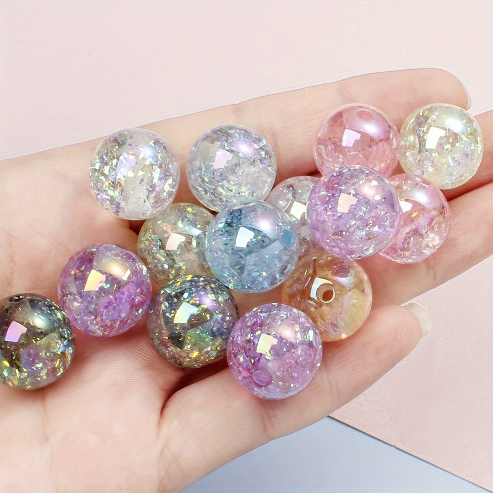 Shiny AB Round Acrylic Beads