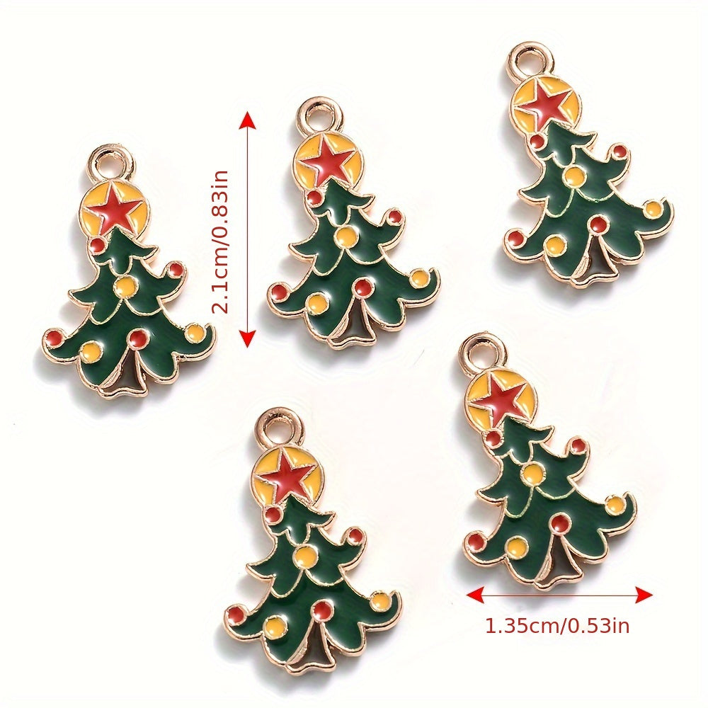 Mixed Metal Christmas Pendants