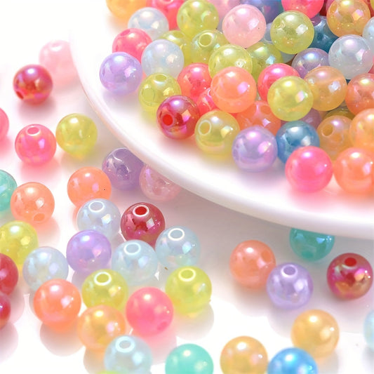 Colored Round Acrylic Beads