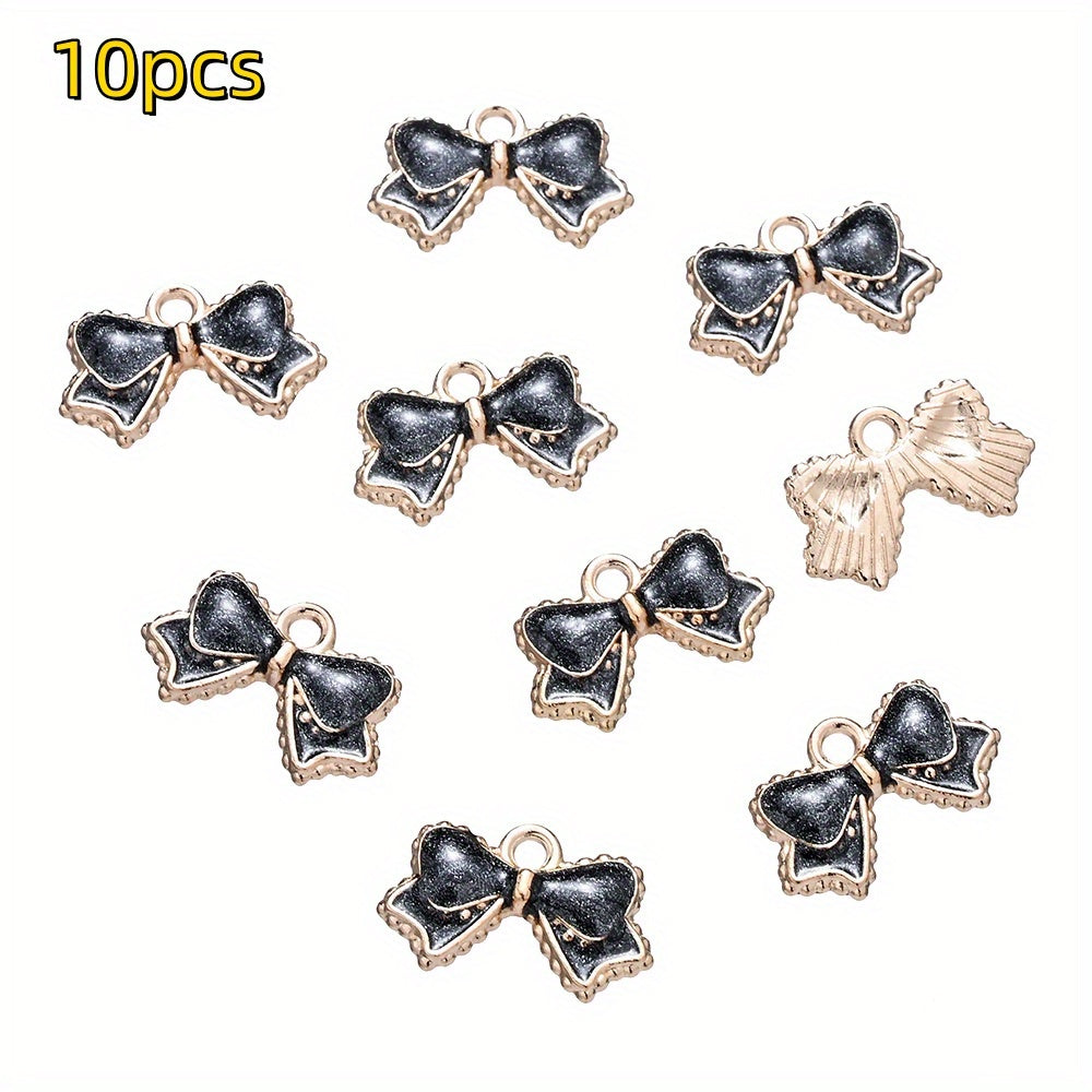 Bow-Tie Enamel Metal Charms