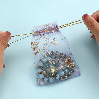 Butterfly Drawstring Gift Bags
